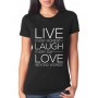 Marškinėliai Live Laugh Love Marškinėliai Live Laugh Love